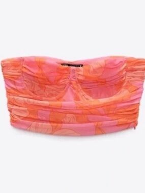 ZARA Tulle Corset Top